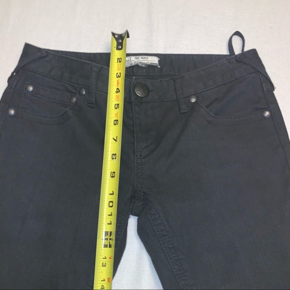 NWOT Free People Black Jeans with Slight Flare/Bootcut 27 - Picture 6 of 11
